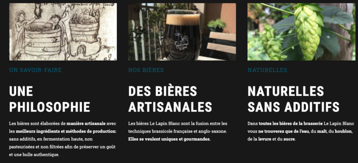 Présentation bieres artisanales Lapin Blanc www.luxfood-shop.fr